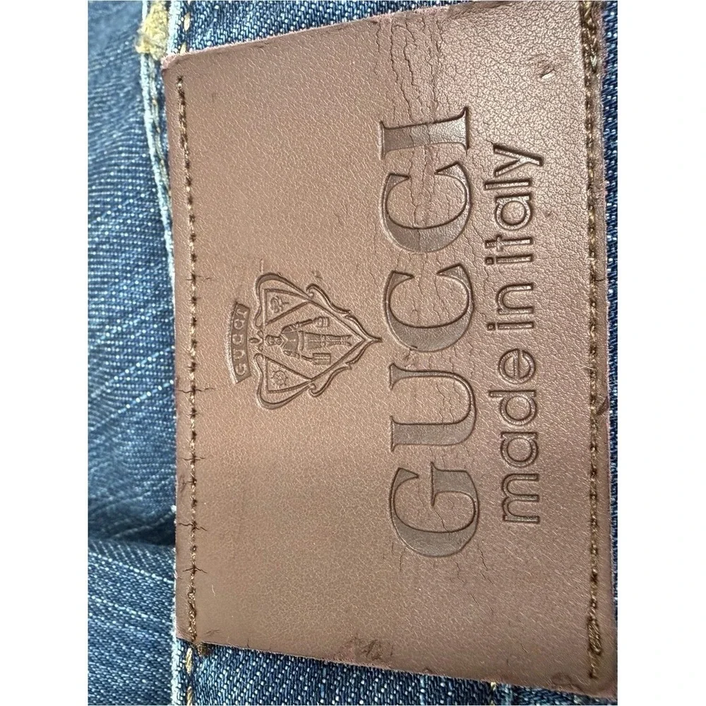 Authentic Gucci Made in Italy Blue Straight Leg Jeans Men's EU 42 Designer Denim